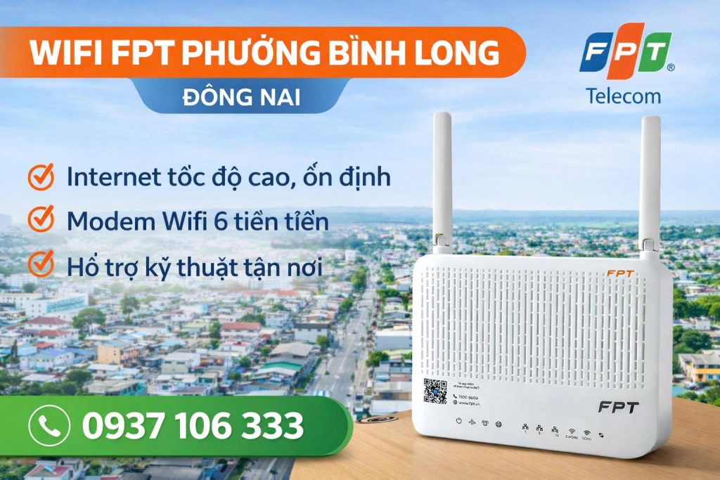 wifi fpt phường Bình Long