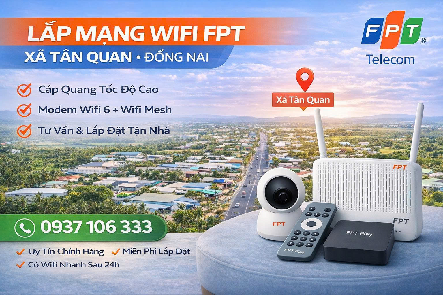 Wifi FPT Xã Tân Quan